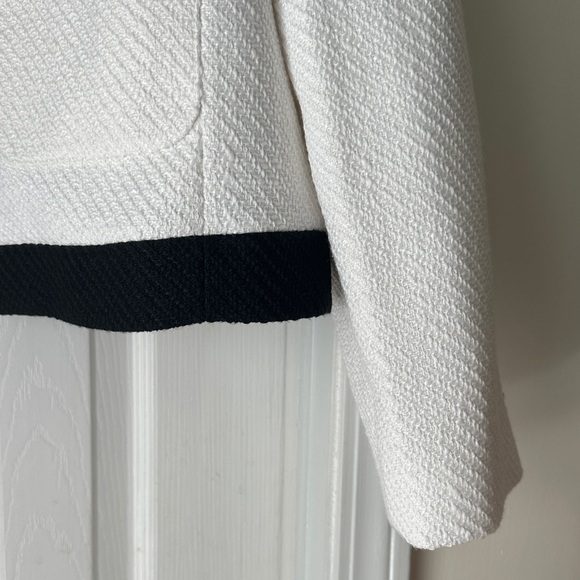 NWT, J. Crew White and Black Blazer with Gold Buttons, plus size, size 16 office - Picture 4 of 12